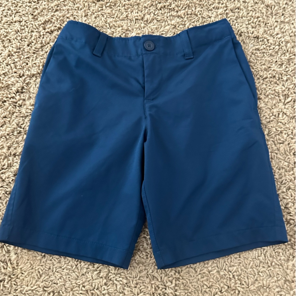 Boys navy dry fit golf shorts